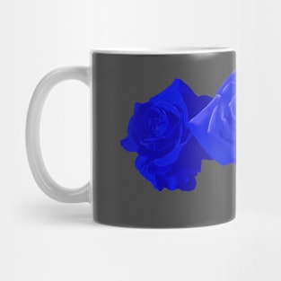 Three Blue Roses Mug